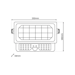 Naświetlacz Solarny Epad 5W 500lm 4000K (EKO9082) - Eko-Light