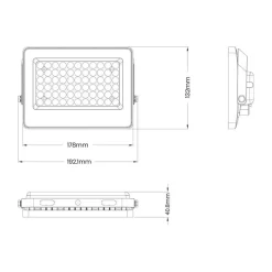 Naświetlacz Solarny Fokus 60W 900lm 6000K (EKO9091) - Eko-Light