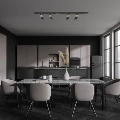 NEO BLACK GOLD TRACK 1xGU10 (ML0279) - Milagro