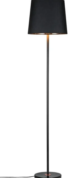 Neordic Enja Lampa podłogowa max. 1x20W E27 230V Czarny/Miedziany Tkanina/Marmur/met (PL79612) - PAULMANN