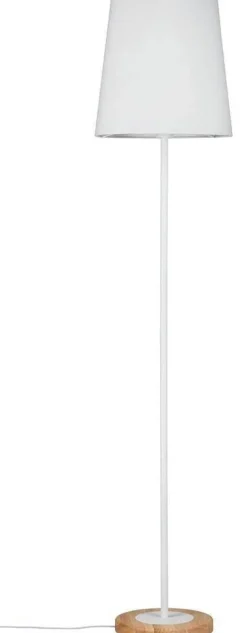 Neordic Stellan Lampa podłogowa max. 1x20W E27 230V Biały/Drewno tkan/met/Drewno (PL79634) - PAULMANN