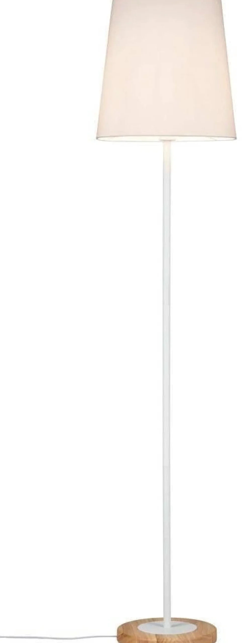 Neordic Stellan Lampa podłogowa max. 1x20W E27 230V Biały/Drewno tkan/met/Drewno (PL79634) - PAULMANN