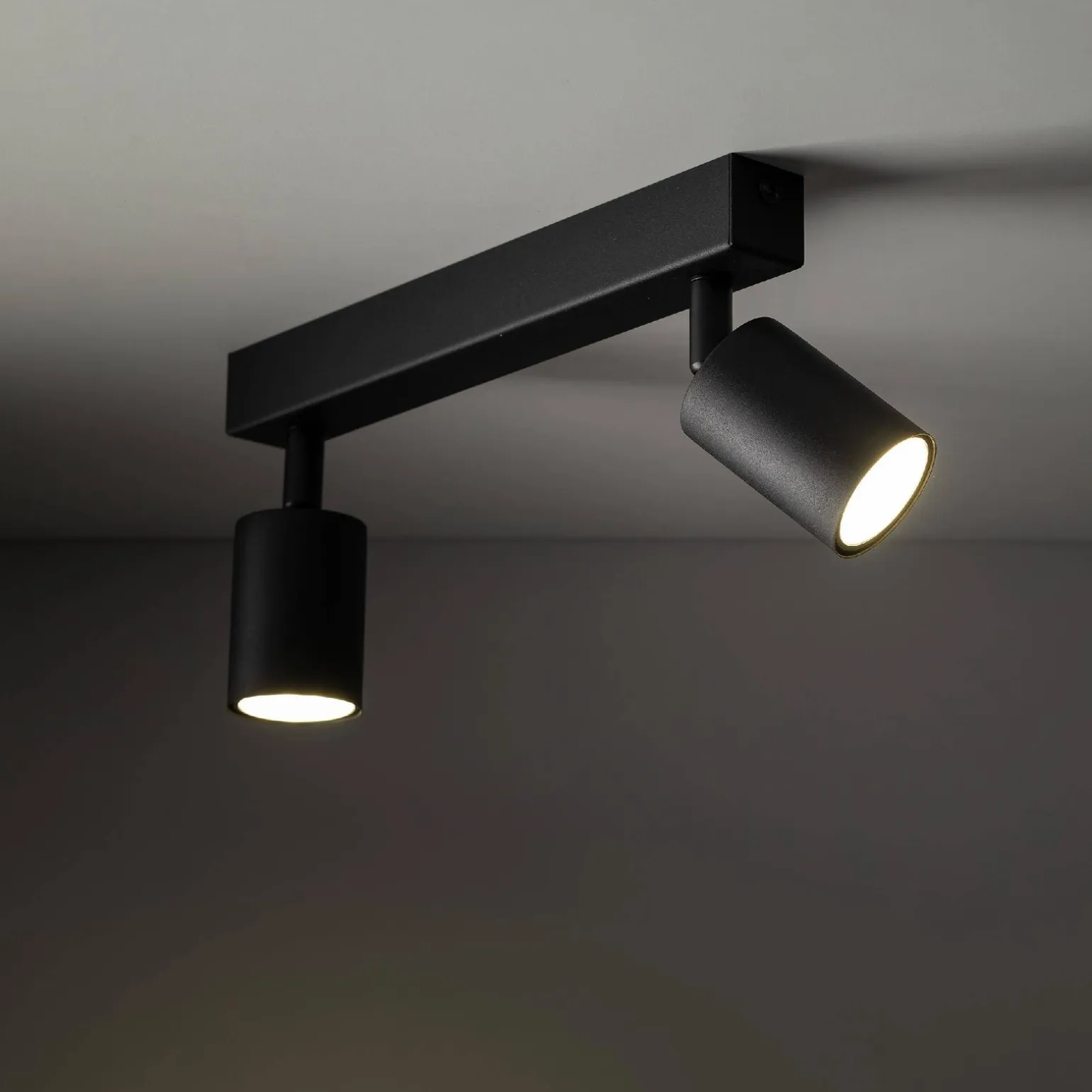 NEX BLACK 2XGU10 LAMPA SUFITOWA (10790) - TK Lighting