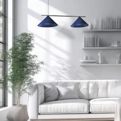 Niebieska lampa nad stół CAPITAL 2XGX53 (MLP1531) - Milagro