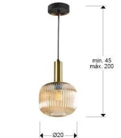 Norma lampa wisząca 1L (225588) - Schuller