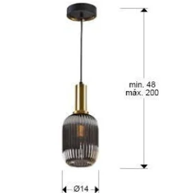 Norma lampa wisząca 1L (225632) - Schuller