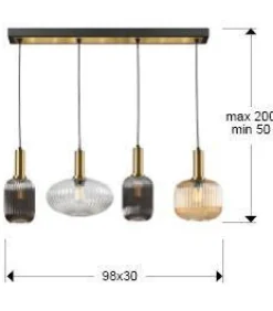 Norma lampa wisząca 4L (225724) - Schuller