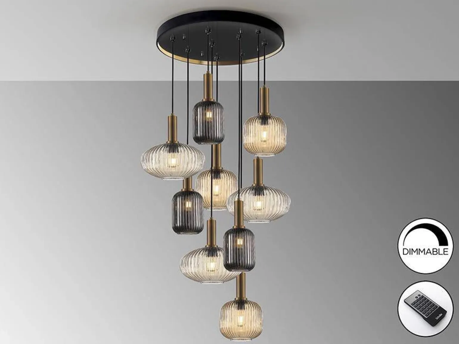 Norma lampa wisząca 9L (225090D) - Schuller