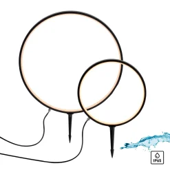 Nowoczesna lampa stojąca zewnętrzna ZIRKULU 1x19510-18, 1x19511-18 (1951X-SET) - Paul Neuhaus