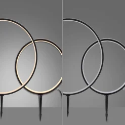 Nowoczesna lampa stojąca zewnętrzna ZIRKULU 1x19510-18, 1x19511-18 (1951X-SET) - Paul Neuhaus