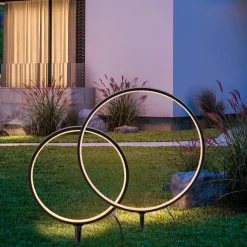 Nowoczesna lampa stojąca zewnętrzna ZIRKULU 1x19510-18, 1x19511-18 (1951X-SET) - Paul Neuhaus