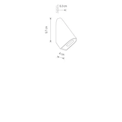 Nowoczesny kinkiet zewnętrzny CLINE LED (11377) - Nowodvorski