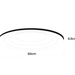Nowoczesny plafon Alune okrągły LED CCT (LP-3009/1C WH round) - Light Prestige