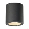Nowoczesny plafon zewnętrzny SITRA CEILING LIGHT, okrągła, antracyt, GX53, max. 9W, IP44