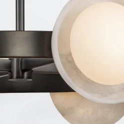 Nowoczesny Żyrandol LED Alonso - Miejski brąz (QN-ALONSO8-UBZ-AR) - Quintiesse