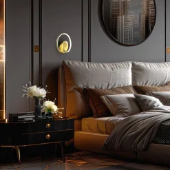 Nowoczesny złoty kinkiet LUCERO 13W LED (ML1050) - Milagro