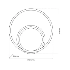 Nowoczesny złoty kinkiet LUCERO 13W LED (ML1050) - Milagro
