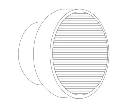 Okrągły kinkiet CARMELLO LED transparentna czarna 13,5 cm (ST-DL-8535 black) - Step into Design