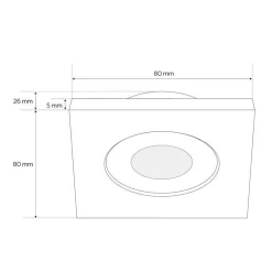 OPIL LAMPA WPUSZCZANA CZARNA (EDO777337) - Zuma Line