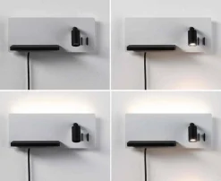 Oprawa ścienna SERRA LED DIM USB-C RIGHT 2700K biały matowy (PL71103) - PAULMANN