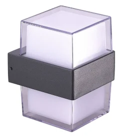 Oprawa ścienna Zewnętrzna LARS SQUARE WALL 4000K Ciemny Szary (AZ4507) - AZzardo