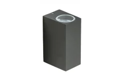 Oprawa ścienna zewnętrzna RIMINI 2 SQUARE Ciemny Szary (AZ4312) - AZzardo