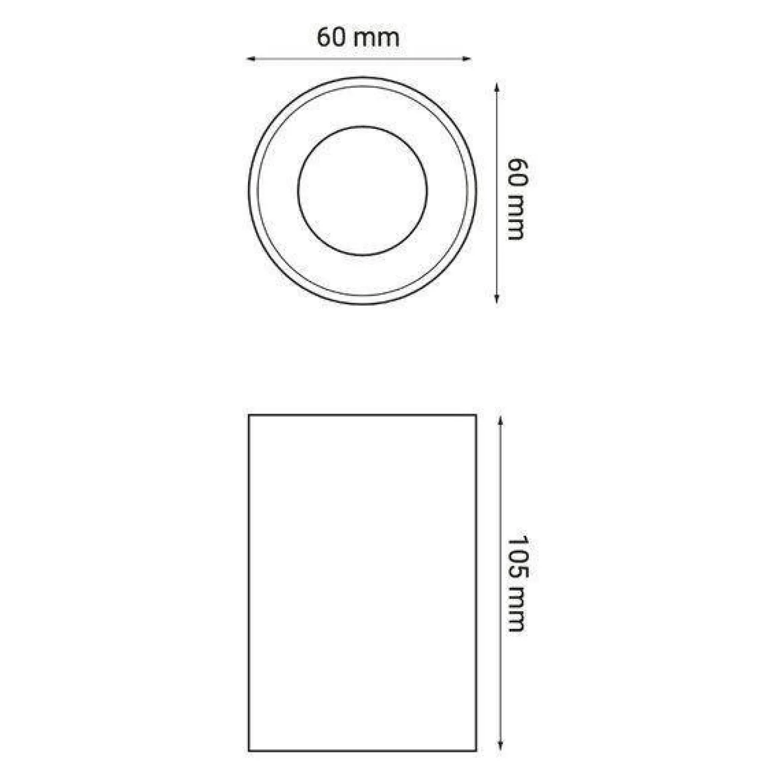 Oprawa DANNY MINI E ED GU10 IP54 Black (03334.044B) - ZARlight