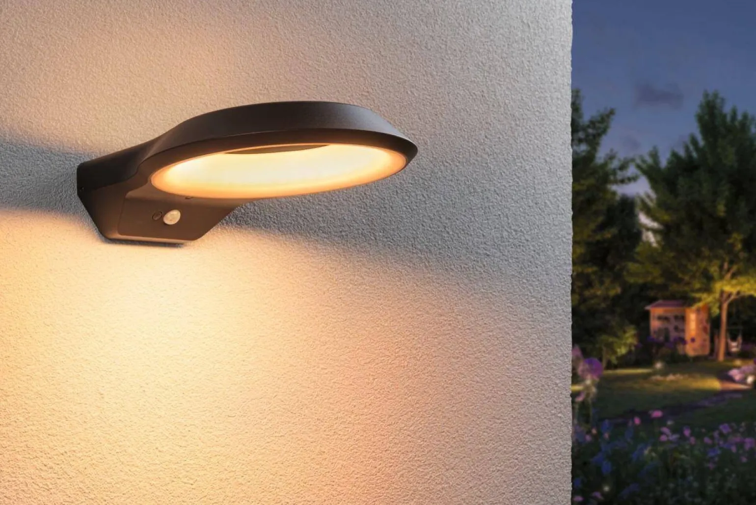 Oprawa elewacyjna ANELA LED PIR 12W 700lm 2200K IP44 230V antracyt aluminium (PL94837) - PAULMANN