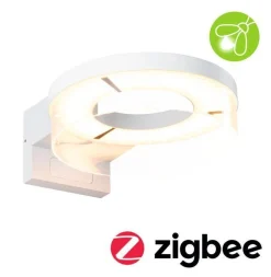 Oprawa elewacyjna CAPERA LED SH Zigbee12,5W 800lm 2200K-3000K czujnik ruchu i zmierzchu IP44 230V biały / aluminium (PL93114) - PAULMANN
