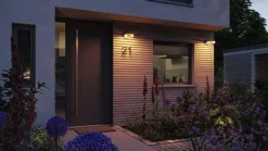 Oprawa elewacyjna CAPERA LED SH Zigbee12,5W 800lm 2200K-3000K czujnik ruchu i zmierzchu IP44 230V antracyt / aluminium (PL93113) - PAULMANN