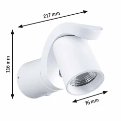 Oprawa elewacyjna CUFF LED 10W 700lm 3000K IP44 230V biały aluminium (PL94832) - PAULMANN