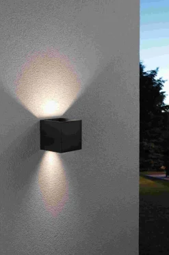 Oprawa elewacyjna CYBO LED SH Zigbee RGBW+ 2x2.5W 2000K-6500K 2x150lm IP44 100x100mm 230V antracyt / aluminium (PL94847) - PAULMANN