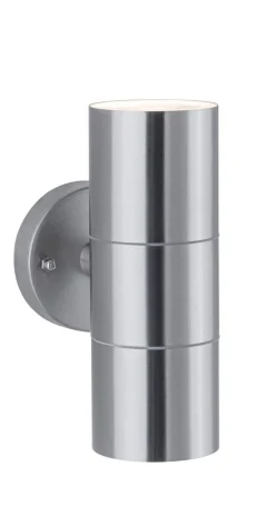 Oprawa elewacyjna FLAME GU10 max. 2X35W IP44 230V szczotkowany / stal nierdzewna (PL94331) - PAULMANN