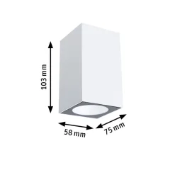 Oprawa elewacyjna FLAME IP44 4W 265lm 2200K 230V biały (PL94711) - PAULMANN