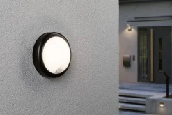 Oprawa elewacyjna IKOSEA LED 4.4W 350lm czujnik ruchu 3000K 230V antracyt / tworzywo sztuczne (PL94187) - PAULMANN