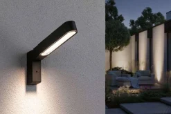 Oprawa elewacyjna ITO pionowy IP44 7W 3000K czujnik PIR + zmierzchu 230V antracyt (PL94549) - PAULMANN