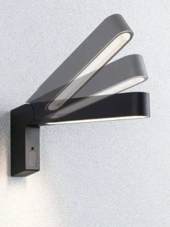 Oprawa elewacyjna ITO pionowy IP44 7W 3000K czujnik PIR + zmierzchu 230V antracyt (PL94549) - PAULMANN