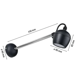 Oprawa elewacyjna KIKOLO LED 8W 60st. 500lm 3000K IP65 230V antracyt / aluminium (PL94778) - PAULMANN