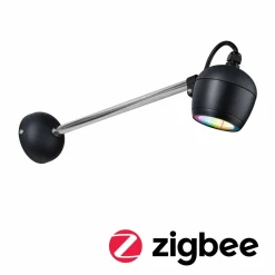 Oprawa elewacyjna KIKOLO LED SH Zigbee RGBW 6.2W 80st. 400lm 3000K- 6500K IP65 230V antracyt / aluminium (PL94773) - PAULMANN