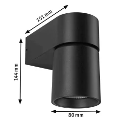 Oprawa elewacyjna KIMU LED 7.8W 500lm 3000K IP44 230V antracyt aluminium (PL94820) - PAULMANN