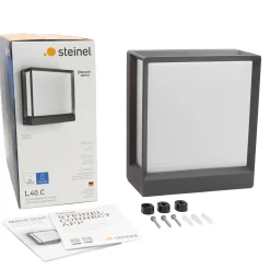 Oprawa elewacyjna L40 C LED BLUETOOTH 12.9W 987lm 3000K IP54 230V antracytowy / aluminium (ST085230) - STEINEL