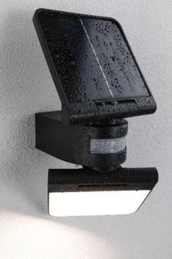 Oprawa elewacyjna LESLY LED 12.5W solar PIR 1000lm 3000K IP65 USB-C 3.6V antracyt / tworzywo sztuczne (PL94609) - PAULMANN