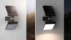 Oprawa elewacyjna LESLY LED 12.5W solar PIR 1000lm 3000K IP65 USB-C 3.6V antracyt / tworzywo sztuczne (PL94609) - PAULMANN