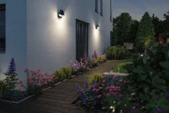 Oprawa elewacyjna LESLY LED 12.5W solar PIR 1000lm 3000K IP65 USB-C 3.6V antracyt / tworzywo sztuczne (PL94609) - PAULMANN