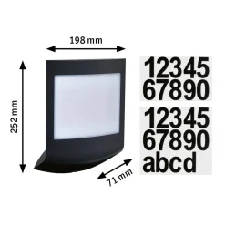 Oprawa elewacyjna PADEA LED SH Zigbee 8.2W 550lm DIM IP44 2200-3000K 230V antracyt tworzywo sztuczne (PL94509) - PAULMANN