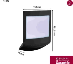 Oprawa elewacyjna PADEA LED 8.5W 550lm 3000K PIR+ zmierzchu IP44 230V antracyt / tworzywo sztuczne (PL94512) - PAULMANN