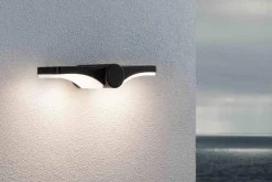 Oprawa elewacyjna PEKANA LED 2X6W 3000K 2X480lm IP44 230V antracyt aluminium (PL94766) - PAULMANN