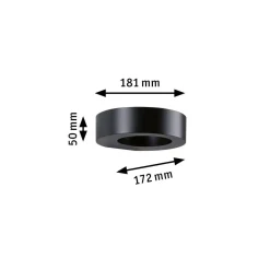 Oprawa elewacyjna RENGA LED 5W 270lm 3000K IP44 odporna na wodę morską 230V antracyt aluminium (PL94720) - PAULMANN