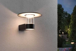 Oprawa elewacyjna SIENNA LED PIR IHF 1X9W 1X3W 500lm 3000K IP44 230V antracyt aluminium (PL94834) - PAULMANN