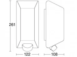 Oprawa elewacyjna STEINEL L30 PIR max.60W E27 IP44 230V antracyt / tworzywo sztuczne (ST068899) - STEINEL